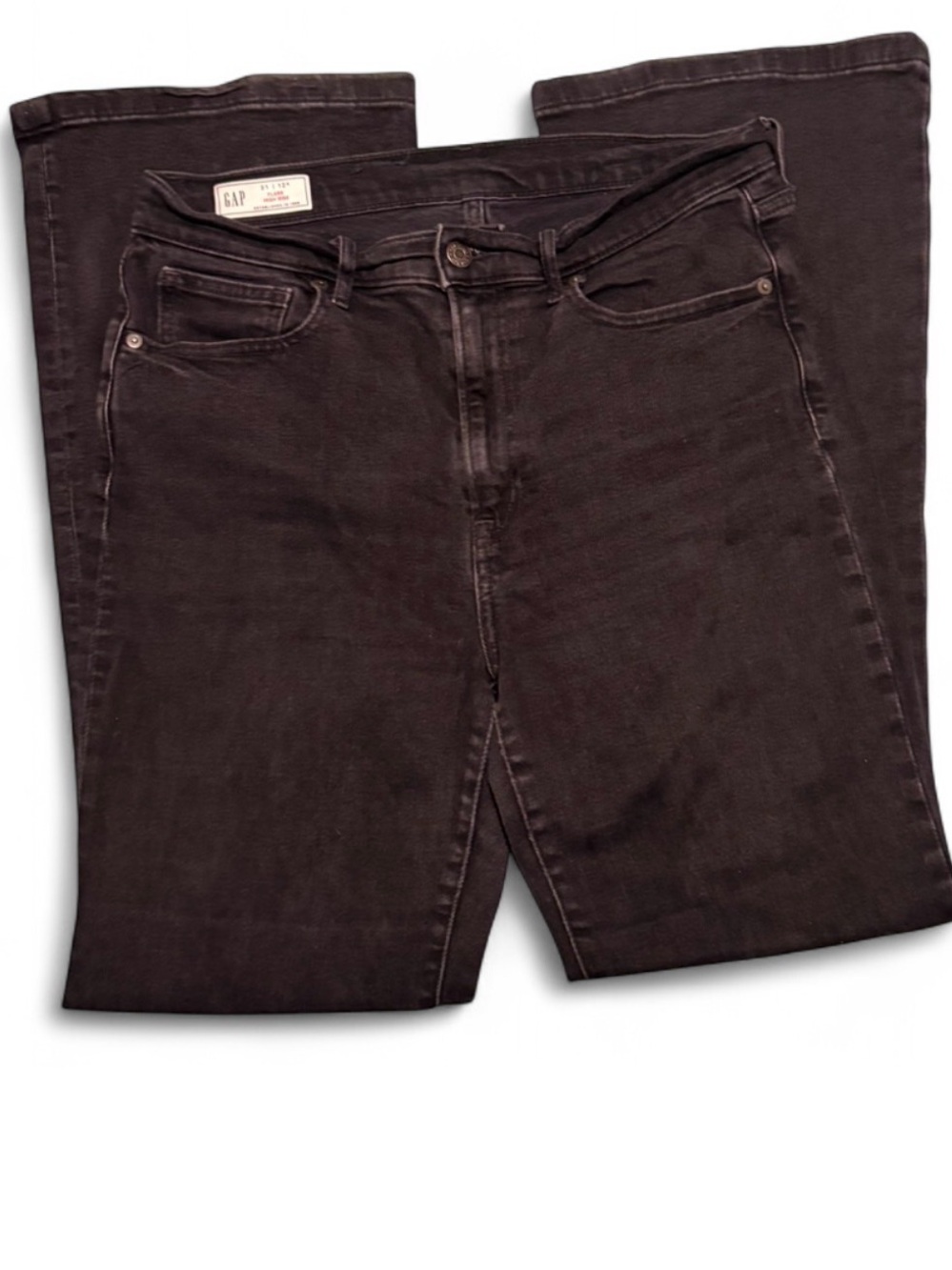 GAP Black High Rise Flare Jeans Size 31/12R